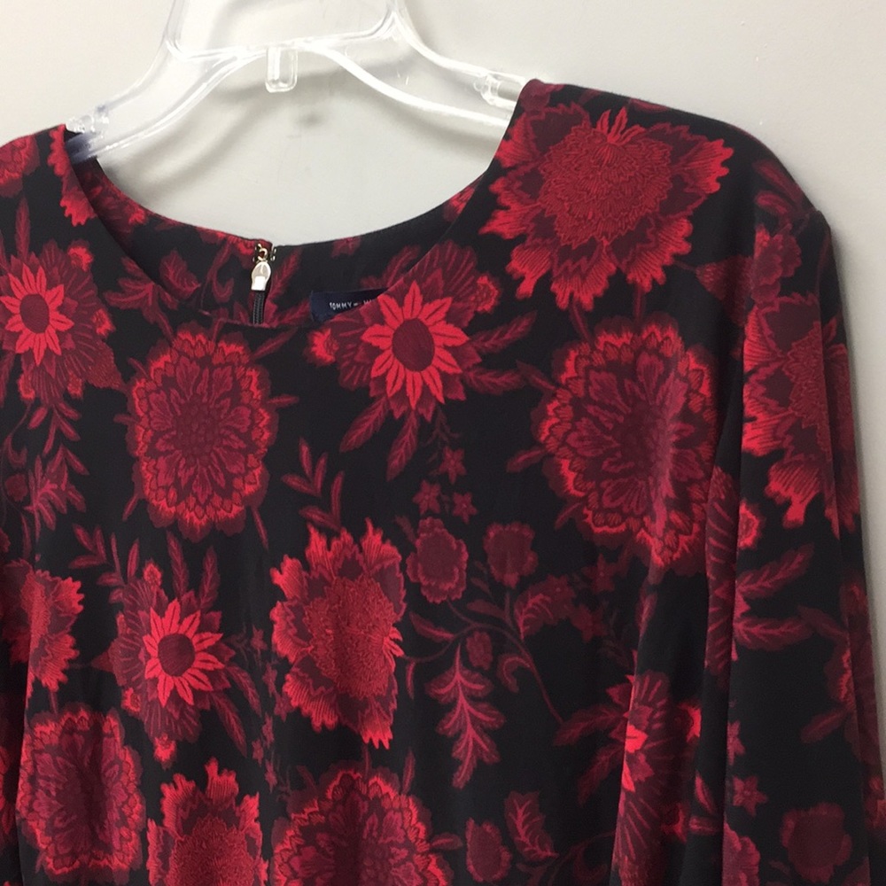 Tommy Hilfiger Long Sheer Balloon Sleeve Dress - Picture 3 of 12